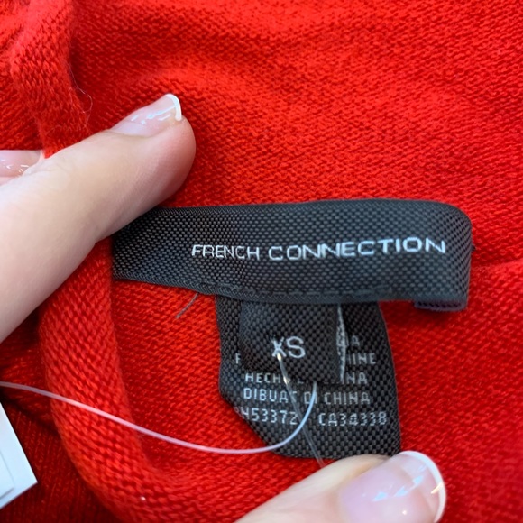 French connection red turtleneck sweater - Picture 3 of 6